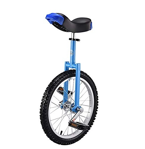 Monocycles : QZWGZ Monocycle monocycle à hauteur réglable et antidérapant pour vélo de montagne avec support monocycle pour débutants / professionnels / enfants / adultes (Bleu)