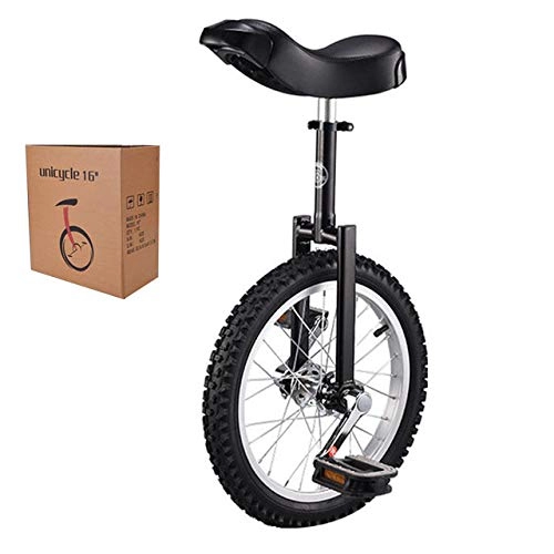 Monocycles : rgbh Monocycle vélo Hauteur réglable Monocycle Anti-dérapant Montagne Pneu Équilibre Monocycle pour Débutants / Professionnels / Enfants / Adulte Black- 18 inches
