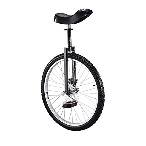 Monocycles : Roue monocycle anti-fuite en butyle pour sports de plein air, fitness, exercice de santé, vélo d'équilibre, voyage, voiture acrobatique, 61 cm, 24 cm, noir.
