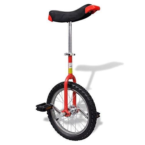 Monocycles : SENLUOWX Monocycle ajustable rouge Rouge et noir