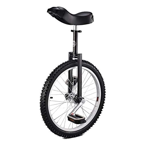 Monocycles : SERONI Monocycle Noir Enfant / Adulte Trainer Monocycle avec Design Ergonomique, Équilibre des Pneus Antidérapants Réglable en Hauteur Cyclisme Vélo d'exercice Vélo