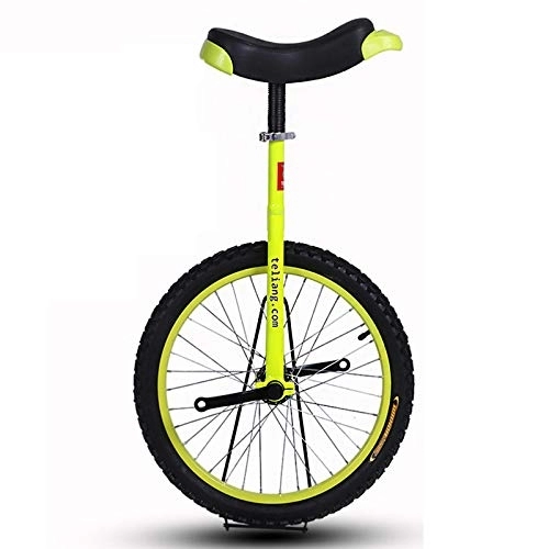 Monocycles : SJSF L Monocycle pour Hommes 16 / 18 / 20 Pouces Grande Roue, Monocycle Plus Grand pour Unisexe Adulte / Grands Enfants / Maman / Papa / Personnes De Grande Taille De 120 À 175 Cm, 20in