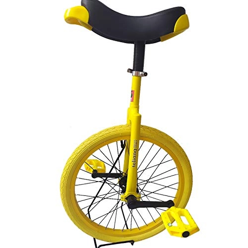 Monocycles : SSZY Monocycle Monocycle 20 Pouces avec Pneu Large, Enfants Enfants Adolescents Masculins Débutants Balance Cycling, Monocycles À Grande Roue, Exercice de Remise en Forme (Color : Yellow)