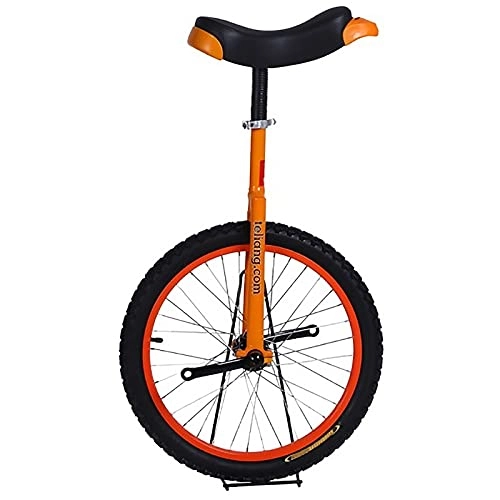 Monocycles : SSZY Monocycle Monocycle de Roue de 18 Pouces pour Enfants, Cyclisme Extérieur de Roue de Pneu Étanche, Débutants Hauteur 140-150cm, Âge 6 / 7 / 8 / 9 / 10 Ans (Color : Orange)