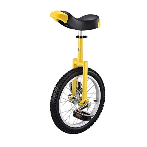 Monocycles : SYCHONG Brouette Vélo Adulte Enfant Monocycle Acrobatique Voiture, Jaune, 24inch