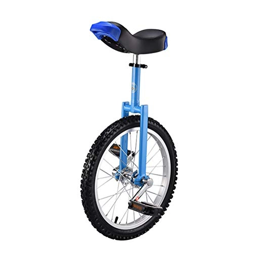 Monocycles : SYCHONG Brouette Vélo Enfant Adulte Simple Roue Acrobatique Vélo, Bleu, 18inches