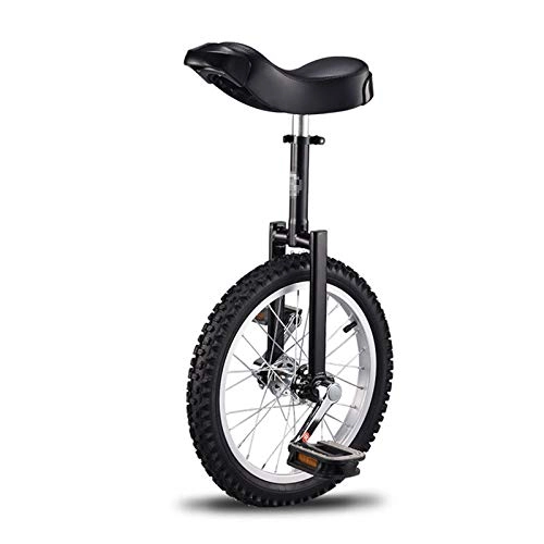 Monocycles : TWW Monocycle Vélo Enfant Adulte 16 Pouces Roue Unique Acrobatique Équilibre Vélo Multi-Couleur Sport Vélo Monocycle Équilibre Vélo, Black 16 inches