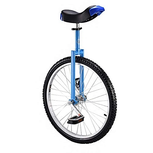 Monocycles : Uni Cycle24Inch Skid Proof Wheel Monocycle Vélo Pneu De Montagne Cyclisme Auto Équilibrage Exercice Équilibre Vélo Sports De Plein Air Fitness Exercice, Bleu Durable (Bleu)