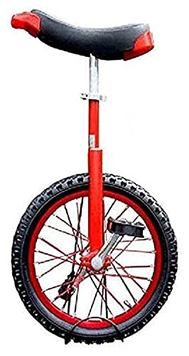 Monocycles : Unicycles Pour adultes et enfants, 16 / 18 / 20 pouces, vélo unisexe à hauteur réglable (taille : 40, 6 cm)