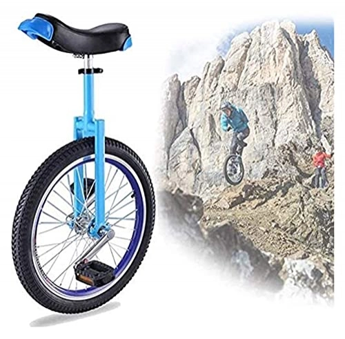 Monocycles : Unicycles Roue d'entraînement pour adultes et enfants de 40, 6 / 45, 7 / 50, 8 cm - Antidérapante - Pour débutants et adultes - Bleu - Taille : 50, 8 cm