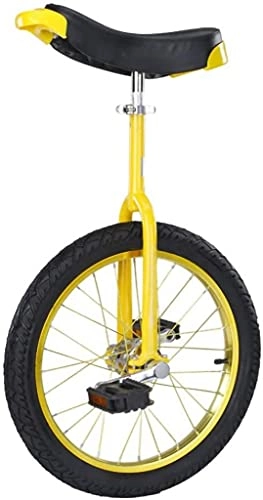 Monocycles : Vélo d'équilibre, Monocycle réglable, Cirque Balance Vélos acrobatiques à Roue Unique Exercice Amusant Fitness Vélo pour débutants Enfants Adultes, Cadeau (24 Pouces Jaune)