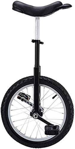 Monocycles : Vélo d'équilibre, monocycle, vélo de compétition à Roue Unique en Alliage d'aluminium, Exercice de Cyclisme pour Enfants débutants Hauteur 135-165 cm, Cadeau (18 Pouces Noir)