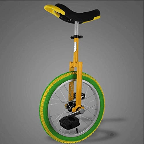 Monocycles : WGYHI Monocycle Mono Roue Siège Réglable Butyl Montagne Pneu Anti-Dérapant Adultes Enfants Les Adolescents Navetteurs Débutants Ville Vélo -F-20inch