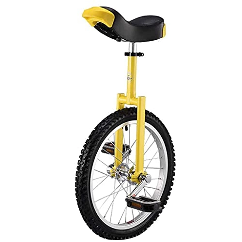 Monocycles : Y DWAYNE Roue de dérapage monocycle vélo de Montagne Pneu Cyclisme Auto-équilibrage Exercice équilibre Cyclisme vélos Sports de Plein air Fitness Exercice, 18 Pouces Jaune