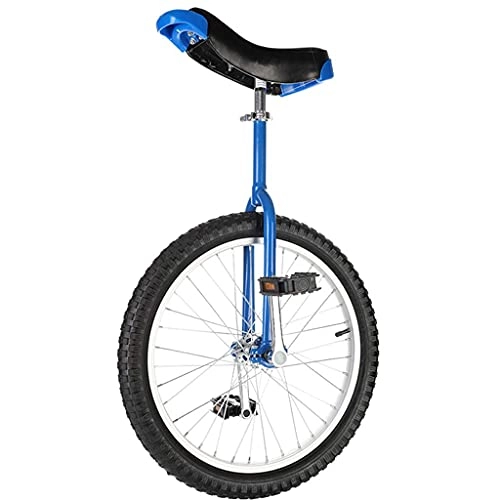 Monocycles : Y DWAYNE Vélo monocycle, avec pédales antidérapantes et Supports en Alliage, Sports de Cyclisme, Fitness en Plein air, pour entraîneur débutant Adulte, Bleu, 20 Pouces