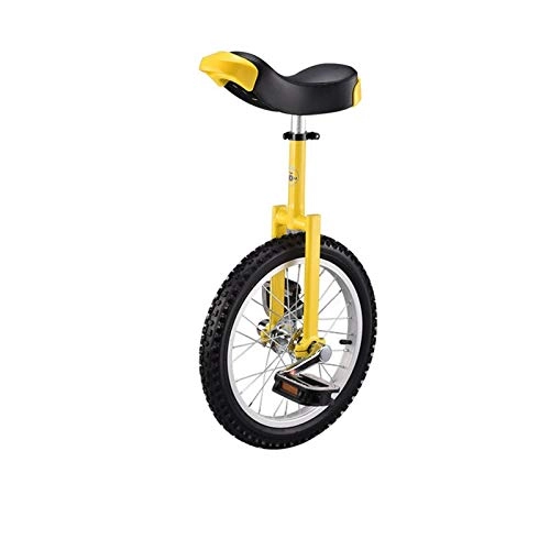 Monocycles : youwu Monocycle de vélo 40, 6 cm, 45, 7 cm, 50, 8 cm, 61 cm, vélo de cirque pour adulte et enfant - Roue en aluminium (couleur : jaune, taille : 50, 8 cm)