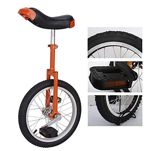 Monocycles : YUHT Monocycle professionnel d'apprentissage freestyle pour enfants / petits adultes, pneu antidérapant, fourche en acier manganèse, siège réglable, rouge (couleur : rouge, taille : roue de 20")