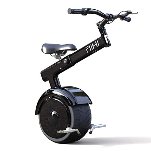 Monocycles : YUHT Moto monocycle d'équilibre électrique 800W, pour monocycle électrique Pliable à monoroue Adulte avec Frein de siège / contrôle somatosensoriel, 67.2V, 264WH, 22 kg de Poids (Taille: 25 km) m