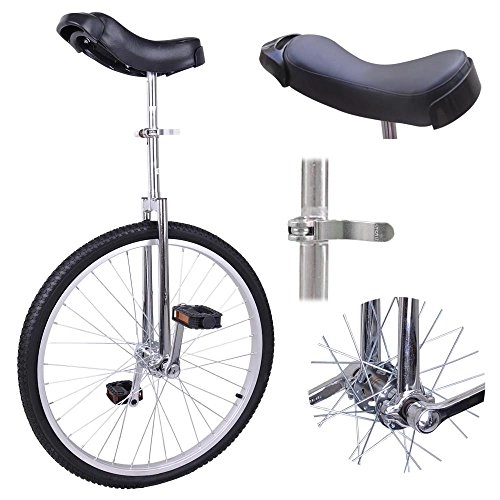 Monocycles : Yulie Monocycle 24 Pouces Ajustable pour Enfants Jeunes Charge Max 70Kg vélo Montagne Pneu Équilibre Cyclisme