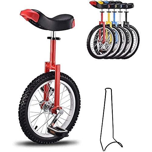 Monocycles : YVX Monocycle Enfants monocycle vélo monocycle réglable en Hauteur 16 Pouces 18 Pouces 20 Pouces avec Support de vélo et Outils d'assemblage est la Charge maximale de 150 kg