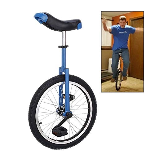 Monocycles : YVX Monocycle Unisexe à Roue de 20 Pouces avec Cadre en Acier Robuste et Jante en Alliage, pour Jongler / divertir Les Sports de Plein air, 220 LB (Couleur: Bleu)