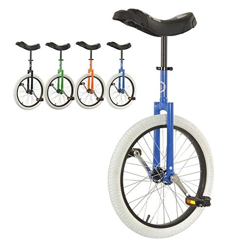 Monocycles : ywewsq Monocycle d'entraînement de Roue 20" réglable en Hauteur, monocycle pour débutants / Enfants / Adultes, Exercice de Cyclisme d'équilibre de Pneu de Montagne antidérapant (Couleur : Bleu, Taille