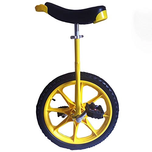 Monocycles : YYAO 16" Enfants monocycle Montagne Fat Tire (20" X 4") avec Roue d'une Seule pice, Jaune