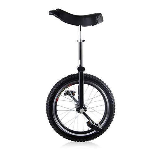 Monocycles : YYLL Monocycle Acrobatique Équilibre vélo Scooter monoroue vélos for Adultes Sports de Plein air de Remise en Forme (Color : Black, Size : 18inch)