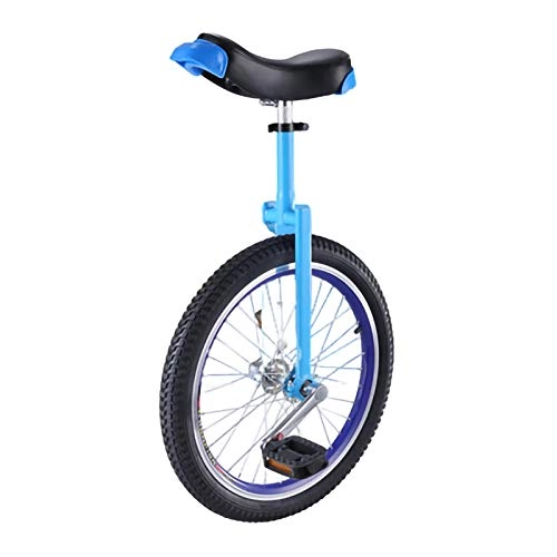 Monocycles : YYLL Monocycles avec Double Couche Pneus épais, Convient for Les Professionnels for Jonglerie / Divertissant Sports de Plein air (Color : Blue, Size : 16inch)