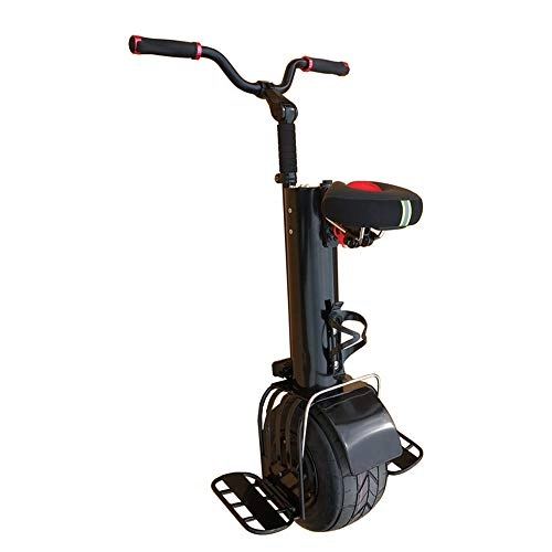 Monocycles : ZXY Adultes électriques puissants de Scooter d'équilibre d'individu de Roue du monocycle électrique 500W 60V avec Le siège, Noir, 45 km