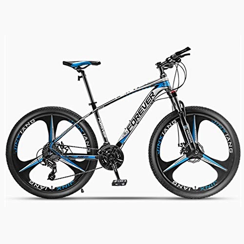 Vélos de montagnes : 27, 5 pouces Mountain Trail vélo professionnel VTT en aluminium léger Cadre verrouillables fourchette for le transport urbain, aller à l'école, Outing, Fitness ( Color : Blue , Size : 27.5 inch )