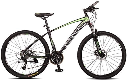Vélos de montagnes : 27 vitesses Mountain Bikes, 27, 5 pouces Big Mountain Trail pneus de vélo, double suspension de vélo de montagne, cadre en aluminium, Femmes de vélos for hommes, Rouge, Couleur: Vert (Color : Green)