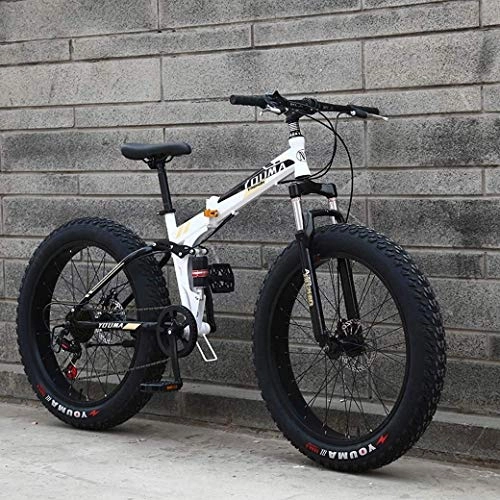 Vélos de montagnes : Adulte Mountain Bikes, tout-terrain Vélo de route 20inch Fat Tire Hardtail hommes VTT, suspension double cadre et fourche à suspension (Color : Black)