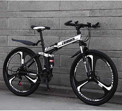 Vélos de montagnes : Aoyo Cadre léger VTT 26" 24 vitesses avec frein à disque double et fourche à suspension Blanc