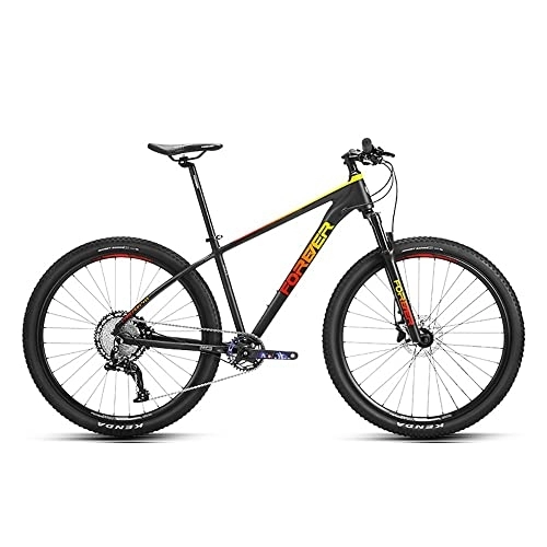 Vélos de montagnes : Bananaww 29 Pouces VTT en Aluminium, Frein à Disque, 12 Vitesses Shimano, Vélo Tout Suspendu Avant avec Main et Béquilles, pour Homme Femme, Convient Partir de 160-200 cm, Black Red, 29inch 12speed