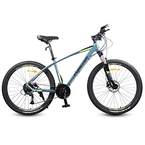 Vélos de montagnes : BCX Vélo de route 27 vitesses, vélo de course homme femme 26 pouces, frein à disque hydraulique, vélo de route en aluminium léger, noir, Bleu