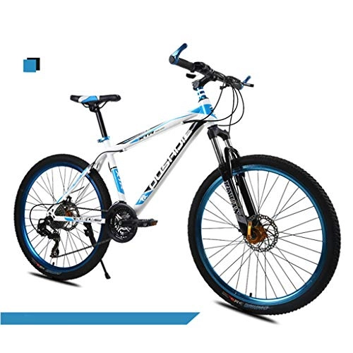 Vélos de montagnes : Bdclr 27 Vitesse de 26 Pouces à Vitesse Variable des Freins à Disque de Bicyclette choquer VTT Fourche Avant absorbeur, Blue