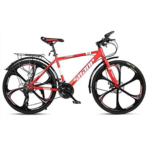 Vélos de montagnes : BMX Dirt Vélos de Route Route Vélos VTT VTT Vélo Adulte Vitesse réglable for Les Hommes et Les Femmes 26po Roues Double Disque de Frein (Color : Red, Size : 24 Speed)