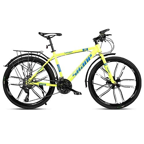 Vélos de montagnes : BMX Dirt Vélos de Route Vélo Adulte Route Vélos VTT VTT Vitesse réglable for Les Hommes et Les Femmes 26po Roues Double Disque de Frein (Color : Green, Size : 21 Speed)