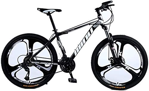 Vélos de montagnes : Brushes Mountain Bike 21 / 24 / 27 / 30 à Deux Vitesses Frein à Disque Choc Absorption à Vitesse Variable VTT Une Roue de Bicyclette (Size : 30speed)