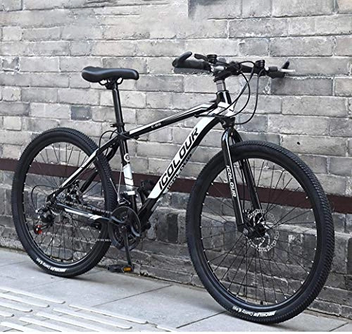 Vélos de montagnes : BXU-BG Sports de Plein air 26" VTT for Adultes, Cadre Aluminium léger, Freins Avant et arrière à Disque, Twist Shifters à 21 délais (Color : D, Size : 24Speed)