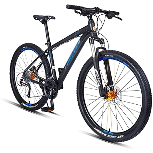 Vélos de montagnes : Cacoffay VTT 27 Vitesses pour Homme Et Femme, Vélo D'extérieur - VTT pour Adult Cadre en Alliage D'aluminium avec Câblage Interne Selle Réglable, Bleu