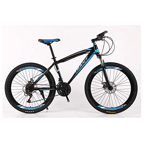 Vélos de montagnes : CENPEN Sports de Plein air VTT / Unisex Bicyclettes 26 « » Roue légère HighCarbon Cadre en Acier 2130 Frein à Disque Shimano délais, 26" (Color : Blue, Size : 27 Speed)