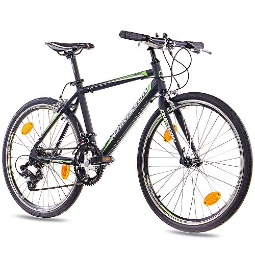 Vélos de montagnes : CHRISSON '24 pouces Unisexe de Course de la jeunesse de vélo furiano avec 14 g Shimano a070 Noir