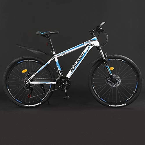 Vélos de montagnes : CPY-EX 24 Pouces, VTT, 21 / 24 / 27 / 30 Vitesse, Garde-Boue Set, Double Disque de Frein, Noir Rouge, Noir et Blanc, Bleu, Blanc Bleu, Spokes, C, 24