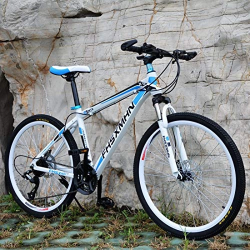 Vélos de montagnes : CPY-EX 26inch VTT Vélo à Vitesse Variable intégré Roue Double Frein à Disque Absorption des Chocs et des étudiants Homme Femme Enfants Adultes Courses Tout-Terrain, A, 21