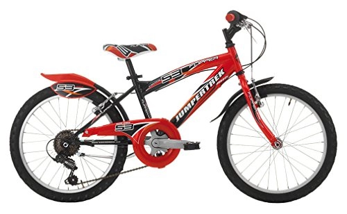 Vélos de montagnes : Cycles Cinzia MTB Flipper sans Change, v-Brake Aluminium, vélo Enfant, Noir / Rouge, 20