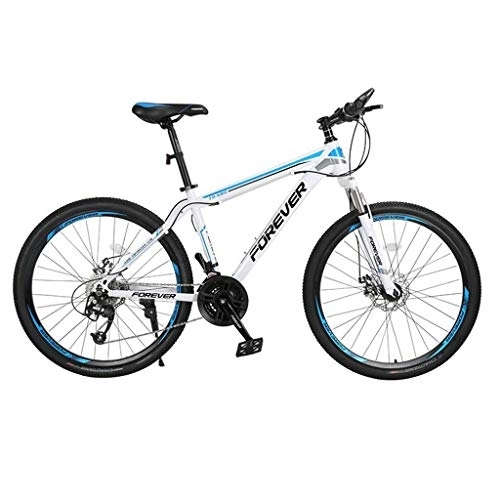 Vélos de montagnes : Dsrgwe VTT, Mountain Bike, Cadre en Acier au Carbone Vélos Dur arrière, Double Disque de Frein et la Fourche Avant, 26 Pouces Jante (Color : B, Size : 24-Speed)