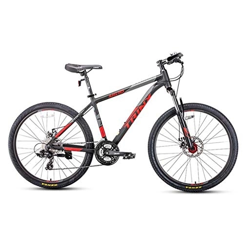 Vélos de montagnes : Dsrgwe VTT, VTT, 26inch Roues, Vélos Cadre en Alliage d'aluminium, Double Frein à Disque et Fourche Avant, 24x (Color : Red)