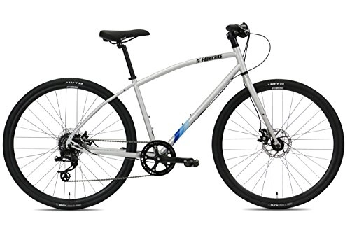 Vélos de montagnes : FabricBike Vélo Urbain Hybride de Route, SRAM 8 Vitesses, Freins à Disque mécanique Tektro (Space Grey, M-45cm)